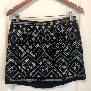 LUSH NWOT Women’s Geometric Tribal Design Mini Skirt Size M